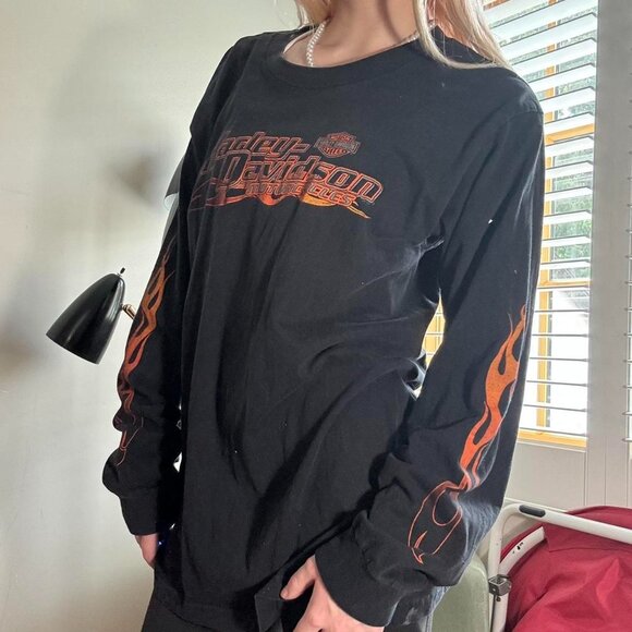 Vintage Harley-Davidson Flame Long Sleeve – Made in USA (L) - Picture 3 of 6